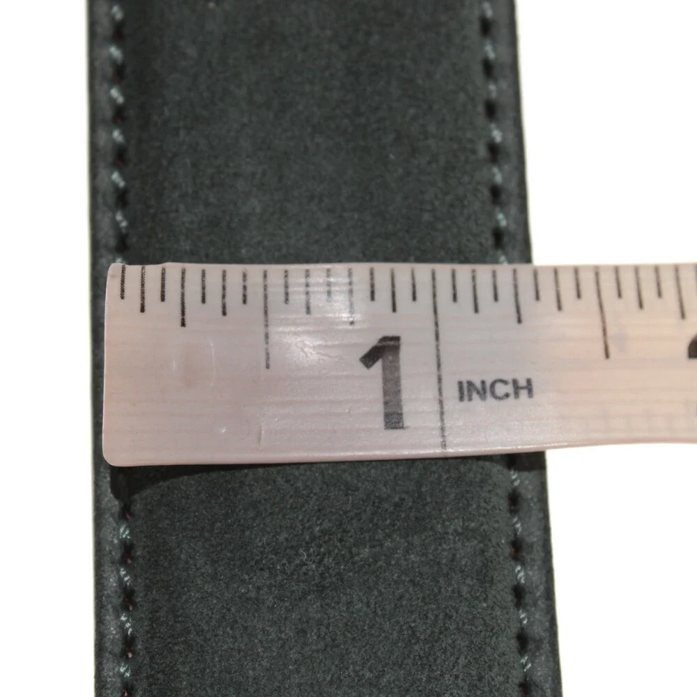 Di Bianco NWT Cut to Size Dress Belt In Solid Green Suede Leather One Size